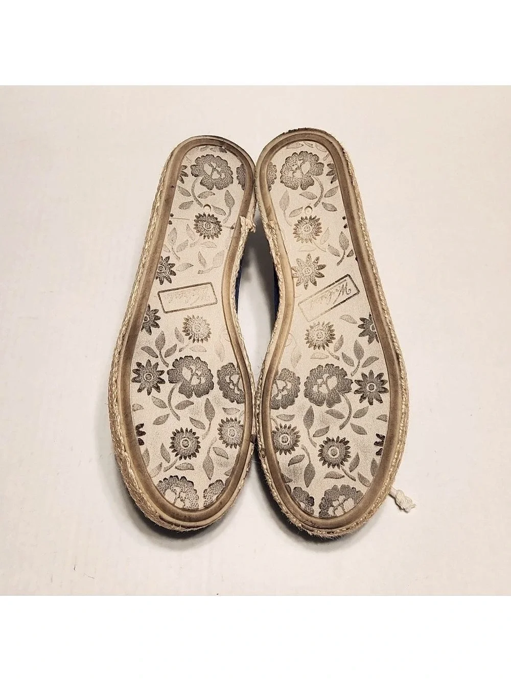 Woolrich Leeward Canvas Espadrille Flat Shoes Blue Size 8
